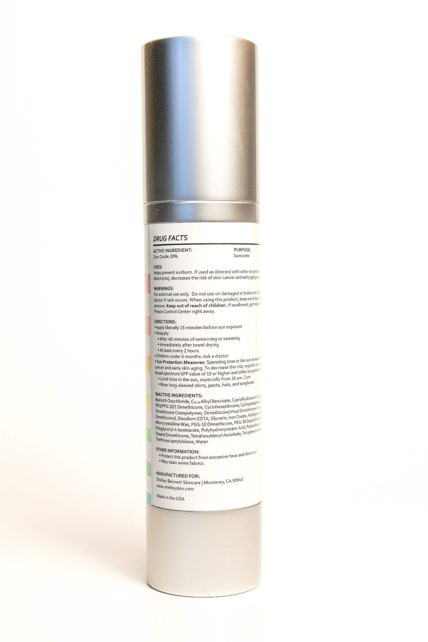 Shelley Bennett Skincare 3-in-1 Daily Vanishing Tinted Sunscreen Cream SPF 40 2.1 oz