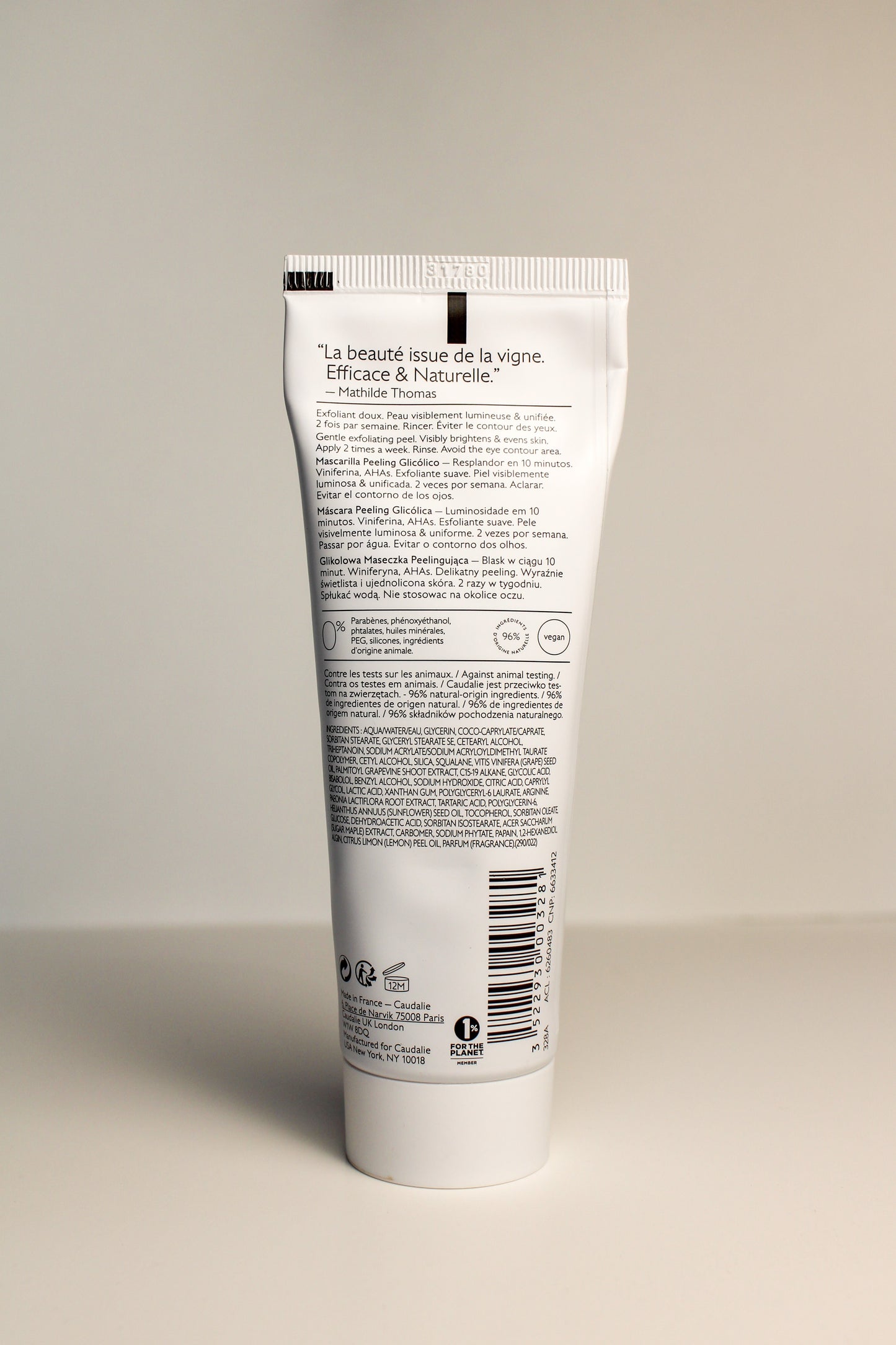 Caudalie Vinoperfect Glycolic Peel Mask 2.5 oz